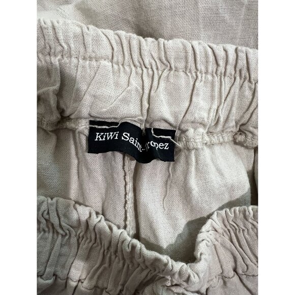 Kiwi Saint Tropez Wide Leg Pants in Cream - Picture 5 of 5